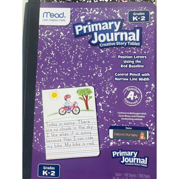 Primary Writing Composition Notebooks For Grades K-2  4 Pack Mead & Staples NEW - Picture 2 of 5